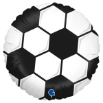18 Inch (46 cm) Grabo Soccer Ball White folie ballon