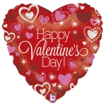 18 Inch (46 cm) Grabo Sparkling Valentine's Day folie ballon