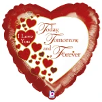 18 Inch (46 cm) Grabo Sparkly Today, Tomorrow, Forever folie ballon