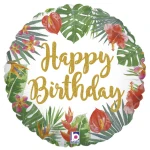 18 Inch (46 cm) Grabo Tropical Birthday folie ballon