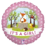 18 Inch (46 cm) Grabo Woodland Baby Girl folie ballon