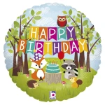 18 Inch (46 cm) Grabo Woodland Birthday folie ballon