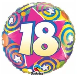 18 Inch (46 cm) Qualatex 18 Stars And Swirls folie ballon