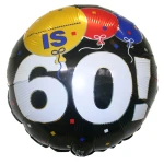 18 Inch (46 cm) Qualatex .... 60 Jaar folie ballon