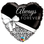 18 Inch (46 cm) Qualatex Always And Forever Bow folie ballon