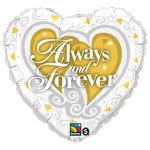 18 Inch (46 cm) Qualatex Always And Forever folie ballon
