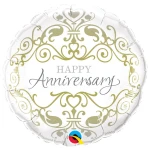 18 Inch (46 cm) Qualatex Anniversary Classic folie ballon