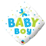 18 Inch (46 cm) Qualatex Baby Boy Butterfly folie ballon