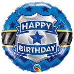 18 Inch (46 cm) Qualatex Birthday Badge folie ballon