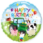 18 Inch (46 cm) Qualatex Birthday Barnyard folie ballon
