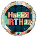 18 Inch (46 cm) Qualatex Birthday Dots folie ballon