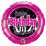 18 Inch (46 cm) Qualatex Birthday Feminine folie ballon