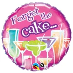 18 Inch (46 cm) Qualatex Birthday Forget The Cake folie ballon