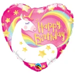 18 Inch (46 cm) Qualatex Birthday Magical Unicorn folie ballon