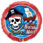 18 Inch (46 cm) Qualatex Birthday Mate Pirate Ship folie ballon