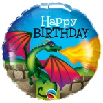 18 Inch (46 cm) Qualatex Birthday Mythical Dragon folie ballon