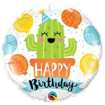 18 Inch (46 cm) Qualatex Birthday Party Cactus folie ballon