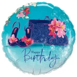 18 Inch (46 cm) Qualatex Birthday Shoes & Handbag folie ballon