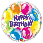 18 Inch (46 cm) Qualatex Birthday Sparkling Balloons folie ballon