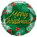 18 Inch (46 cm) Qualatex Christmas Greens & Berries folie ballon