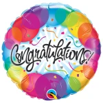 18 Inch (46 cm) Qualatex Congratulations Balloons folie ballon