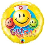 18 Inch (46 cm) Qualatex Get Well folie ballonnen