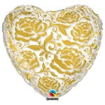 18 Inch (46 cm) Qualatex Gold Roses folie ballon