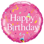 18 Inch (46 cm) Qualatex Happy Birthday folie ballonnen