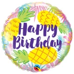 18 Inch (46 cm) Qualatex Happy Birthday Pineapple folie ballonnen