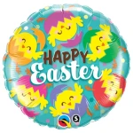18 Inch (46 cm) Qualatex Happy Easter Hatched Chicks folie ballon