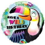 18 Inch (46 cm) Qualatex Have a Wild Birthday folie ballon