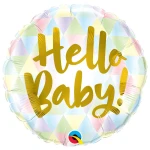 18 Inch (46 cm) Qualatex Hello Baby! folie ballon