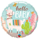 18 Inch (46 cm) Qualatex Hello Baby Llama folie ballon