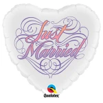 18 Inch (46 cm) Qualatex Just Married folie ballon