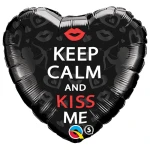 18 Inch (46 cm) Qualatex Keep Calm and Kiss Me folie ballon
