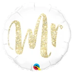 18 Inch (46 cm) Qualatex Mr. Glitter Gold folie ballon