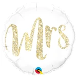18 Inch (46 cm) Qualatex Mrs. Glitter Gold folie ballon