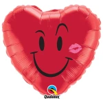 18 Inch (46 cm) Qualatex Naughty Smile & A Kiss folie ballon