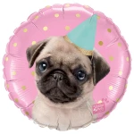 18 Inch (46 cm) Qualatex Party Pug folie ballon