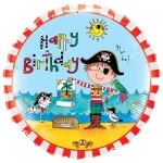 18 Inch (46 cm) Qualatex Rachel Ellen - Birthday Pirate folie ballon