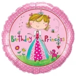 18 Inch (46 cm) Qualatex Rachel Ellen - Birthday Princess folie ballon