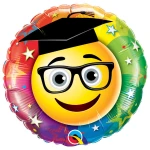 18 Inch (46 cm) Qualatex Smiley Graduate folie ballon