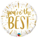 18 Inch (46 cm) Qualatex You're The Best Gold folie ballon
