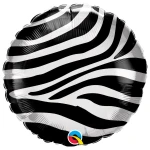 18 Inch (46 cm) Qualatex Zebra Stripes Pattern folie ballon
