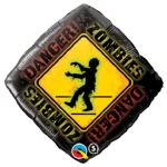 18 Inch (46 cm) Qualatex Zombies Crossing folie ballon