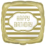 18 Inch (46 cm) Unique Golden Birthday folie ballon