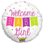 21 Inch (53 cm) Betallic Mighty Baby Girl Banner folie ballon