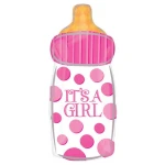 23 Inch (58 cm) Anagram It's A Girl Baby Bottle folie ballon