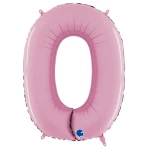 26 Inch (66 cm) Grabo Numbers Pastel Pink folie ballonnen
