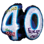 27 Inch (68 cm) Anagram Oh No! It's My Birthday 40 folie ballon
